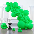PartyWoo Green Balloons 100pcs Different Sizes of 36 18 12 10 5 Inch | Balloons by PartyWoo