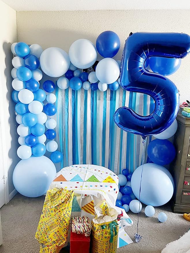 25 Balloon Numbers Foil 40Inch for 25th Birthday Decorations, Dark Blue | 40In - Image 3