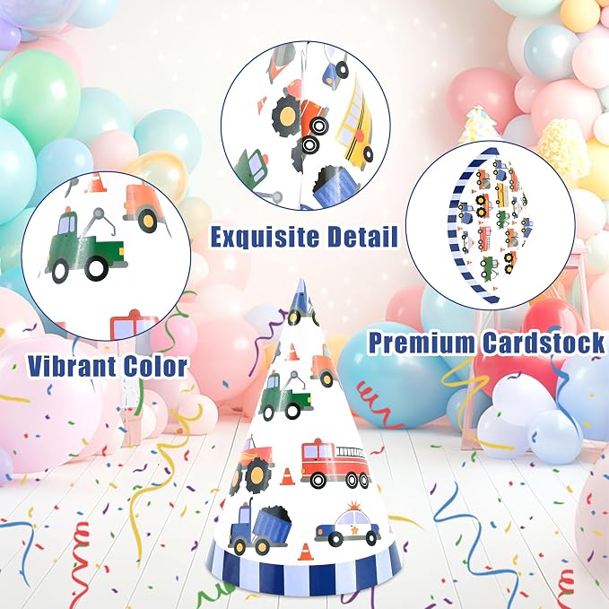 CANREVEL 12 PCS Party Hats for Adults and Kids, Party Headwear | Birthday - Image 6