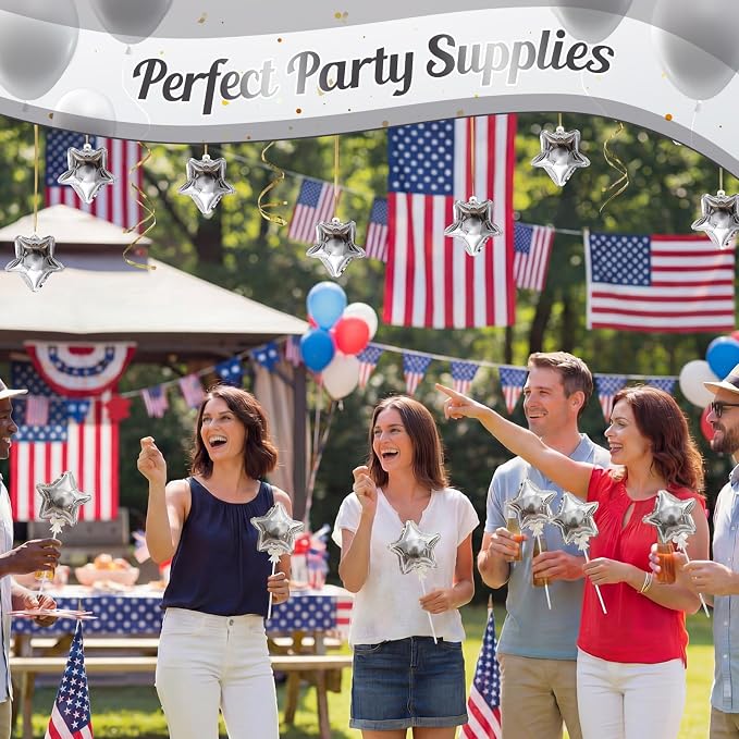 15 Pcs Mini Star Self Inflatable Balloons Bulk - Image 5