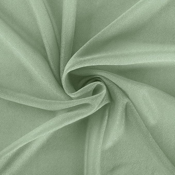Sage Green Wedding Arch Draping Fabric 29" x 20 FT Wedding Drapes for Backdrop Sheer Green Curtains Drapes for Romantic Bridal Baby Shower Ceremony Birthday Party Fall Outdoor Events