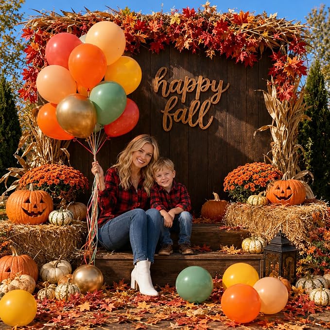 Fall Balloon, Thanksgiving Harvest Birthday Party Decor - Image 7