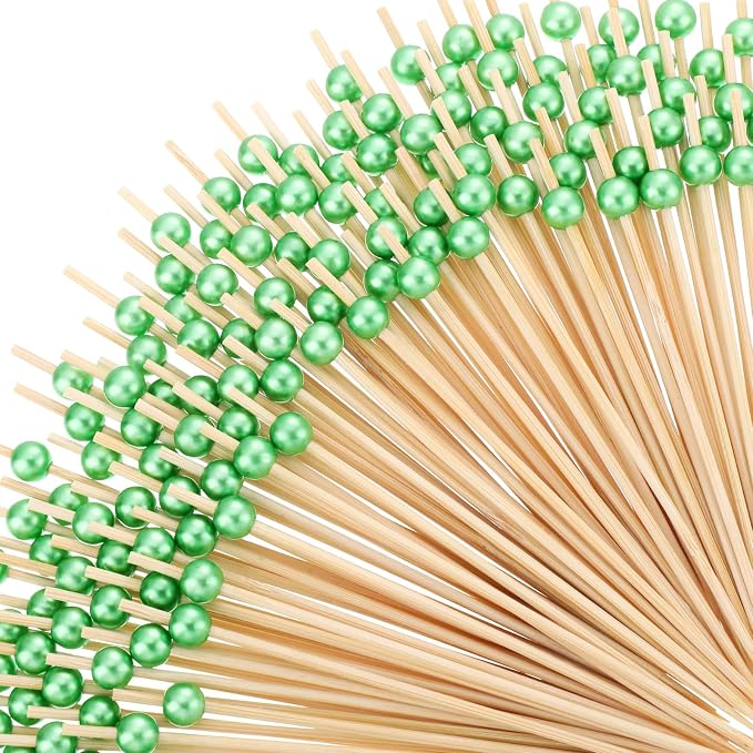 Reallnaive 300 Pcs Cocktail Pick Pearl Fancy Toothpick by Unknown