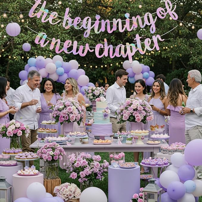 BEISHIDA Rainbow Pink Pre-Strung The Beginning of A New Chapter Banner | - Image 5