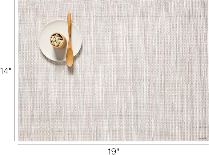 Chilewich Bamboo Placemats Set of 4, Woven Rectangle Placemats | Reusable - Image 2