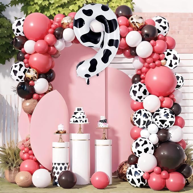 Cow Print Number 9 Balloon, Large 40 Inch Cow Number Birthday Balloons - Image 6