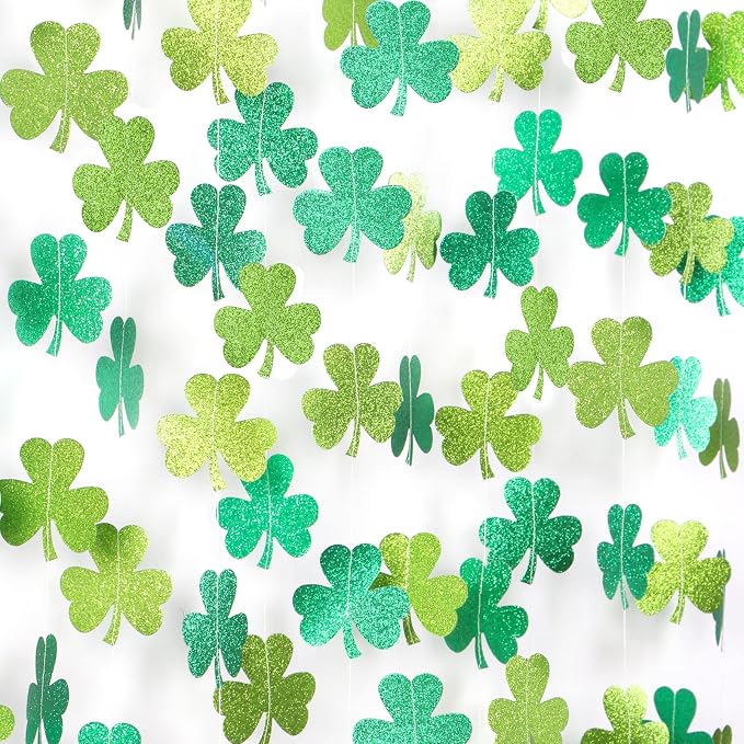 St-Saint Patricks-Day Decorations Shamrock Green-Garland - 35ft St. Patrick's by Panduola