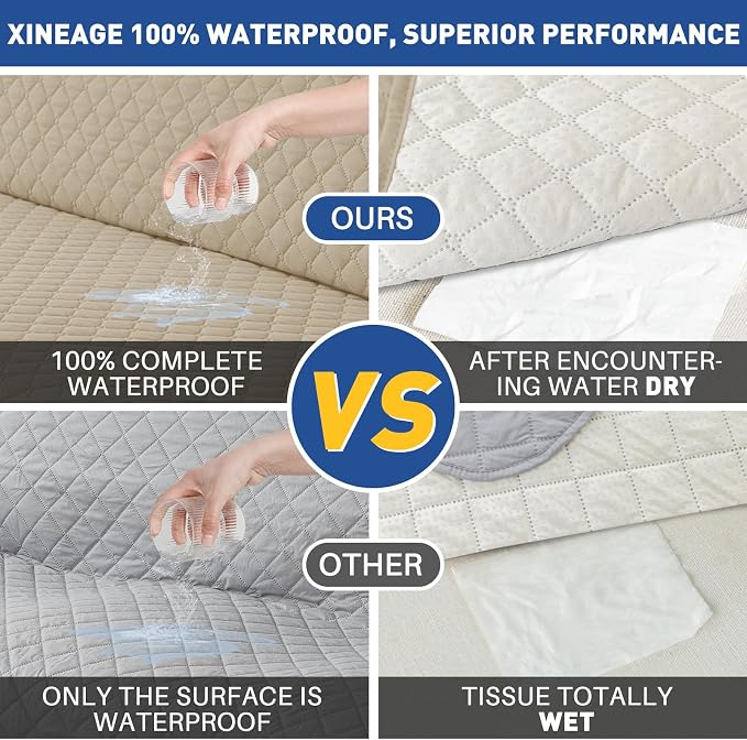 XINEAGE Loveseat Sofa Cover Waterproof Couch Covers - Image 3
