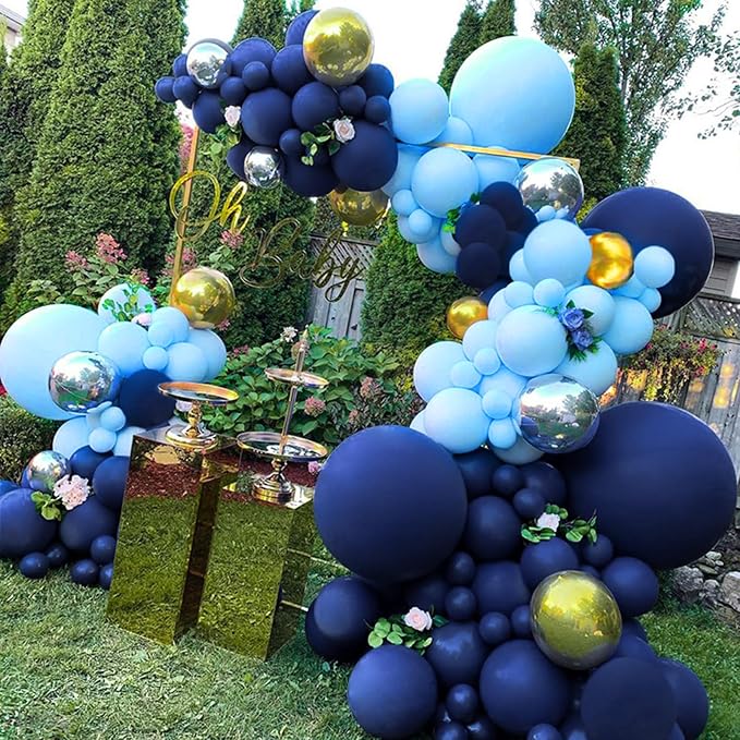 Light Blue Balloon 110pcs, 12 Inch Thickened Latex Party Balloons Helium Bright - Image 7