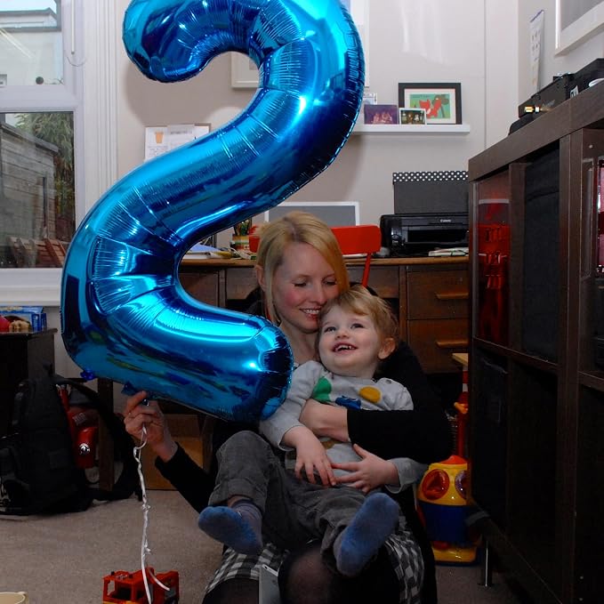 Number 0 Balloon Birthday Decorations, 40In Dark Blue Balloons - Image 4
