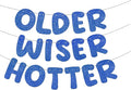 Fulmoon Set of 3 Pre Strung Older Wiser Hotter Glitter Banner Funny Birthday by Fulmoon