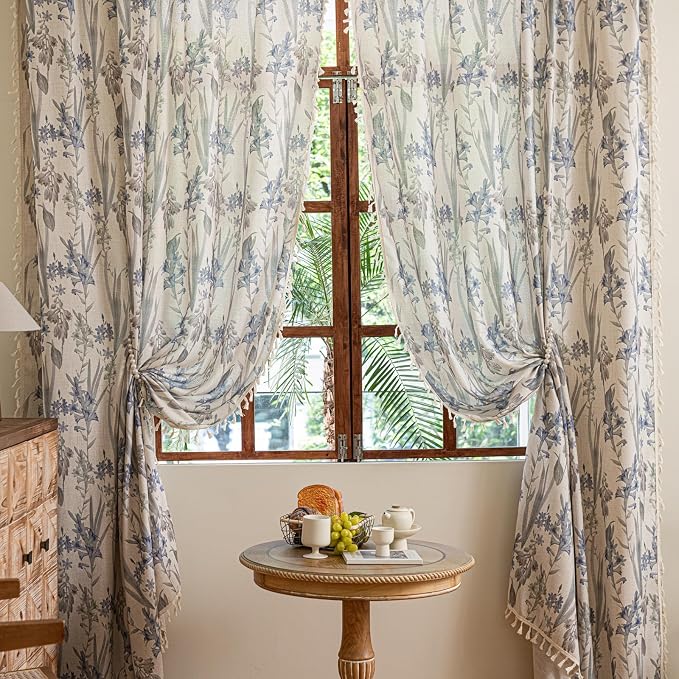 ENJOYBRIDAL Floral 84 Inch Curtains by ENJOYBRIDAL