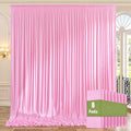 40ft x 10ft Wrinkle Free Baby Pink Backdrop Curtains by ENJOYYOURPARTY