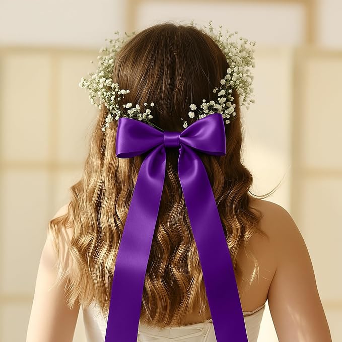 1 1/2In 30Yards Dark Purple Ribbon - Image 8