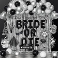 Bride or Die Bachelorette Party Decorations 100pcs by PTGOLUO