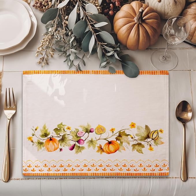 Maison d' Hermine Placemats Set of 4 Reusable 100% Cotton | Cloth Place Mats - Image 5