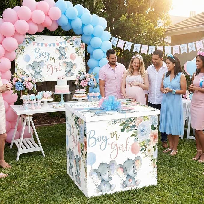 AmazingSpark 28in Giant Gender Reveal Gift Box - Image 4
