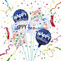 Birthday Decoration Set Colorful Happy Birthday Banner Balloon, Star and Circle by OSAMUHA