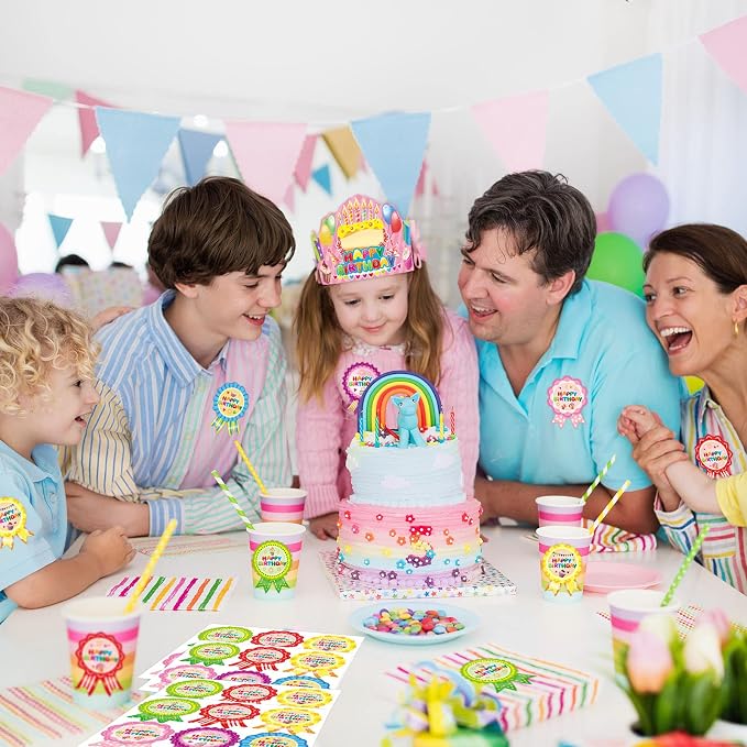 WorldBazaar Birthday Crowns for Kids Classroom 36 Pack | Happy birthday hats - Image 8