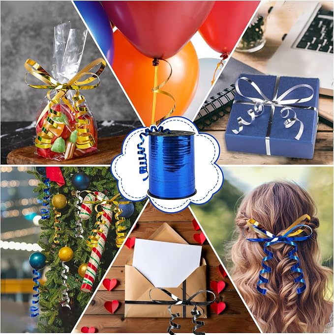 500 Yards Curling Ribbon，Bright Blue Balloon String Ribbon，for Gift - Image 5