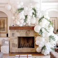110Pcs White Balloons Different Sizes by Iyovgoo