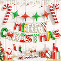 FunHot Merry Christmas Balloons Banner, Donut Merry Christmas Foil Balloons by FunHot