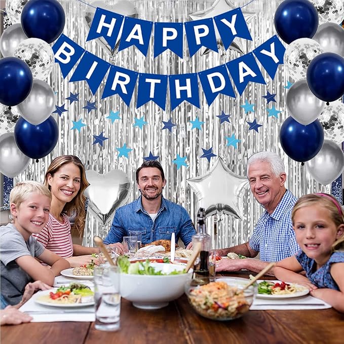 Birthday Decorations for Men, Happy Birthday Balloons for Party Decor Suit For - Image 6