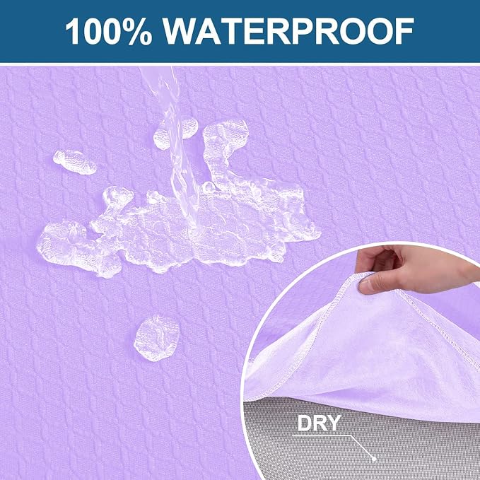 Smiry Waterproof Seat Covers for Dining Room Chairs, No Rear Covers | Stretch - Image 3