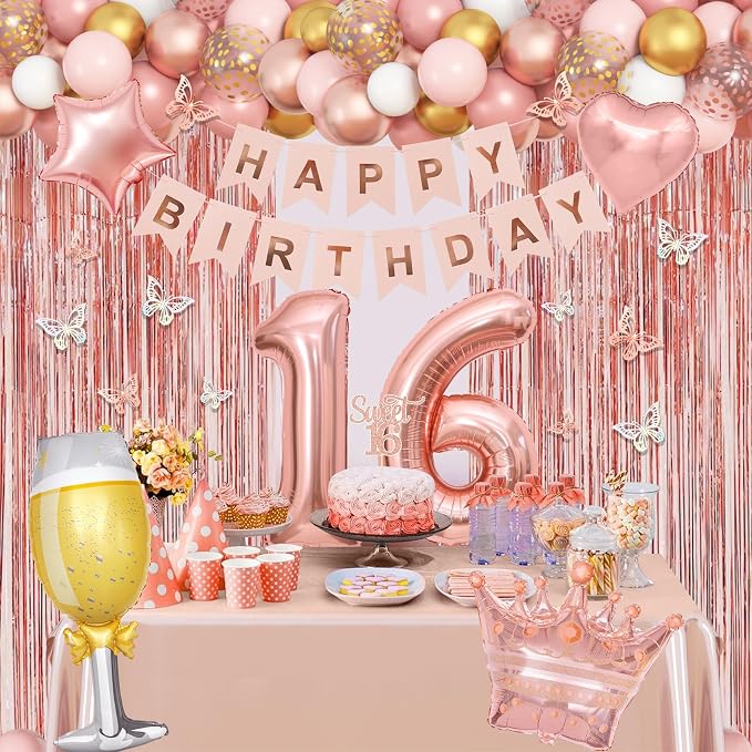 Amandir Sweet 16th Birthday Decorations - Image 7