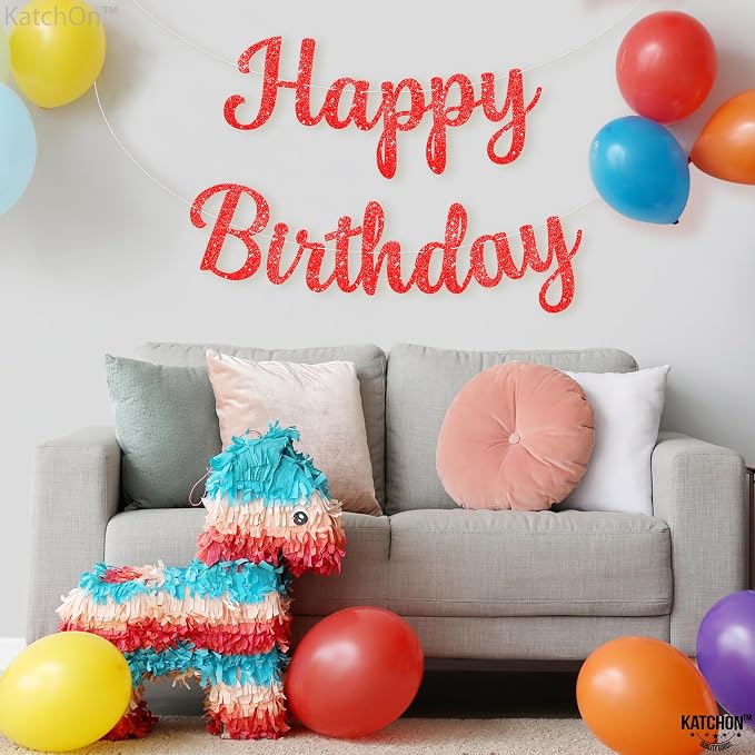 KatchOn Happy Birthday Banner For Birthday Decorations -10 Feet Pre Strung | - Image 6
