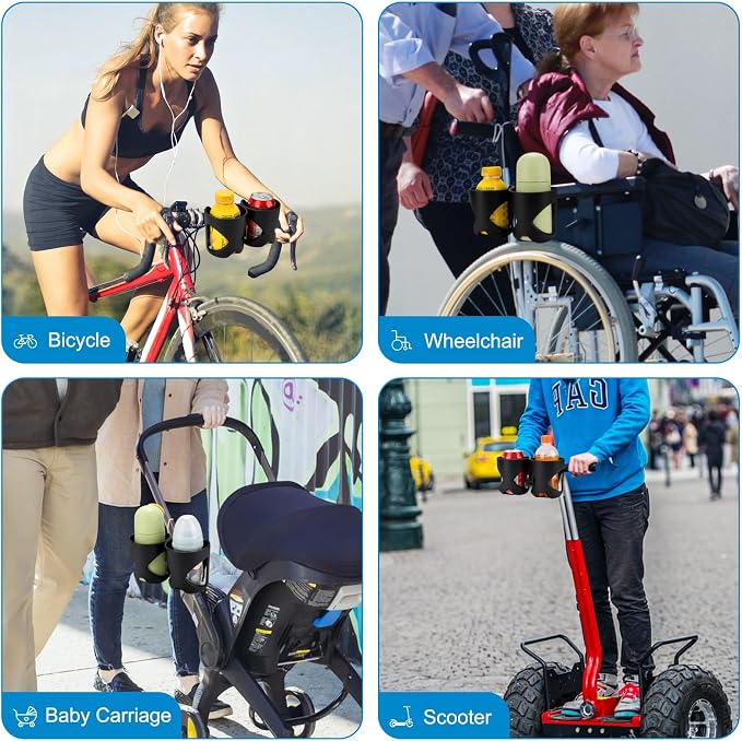 Accmor Stroller Cup Holder, Walker Wheelchair Bike Drinks Holder | Universal - Image 9
