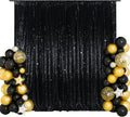 SquarePie 20x10ft Black Sequin Backdrop, High Density Non-Transparent Glitter by SquarePie