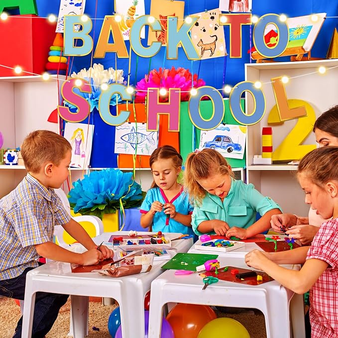 TaoBary 143 Pcs DIY Letter Banner Customizable Happy Birthday Supplies Make - Image 7