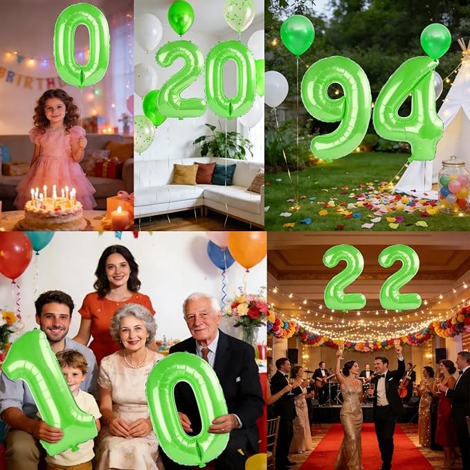 40 Inch Number 94 Balloons for 94th Birthday Party Decorations, 0-100 Fruit - Image 7