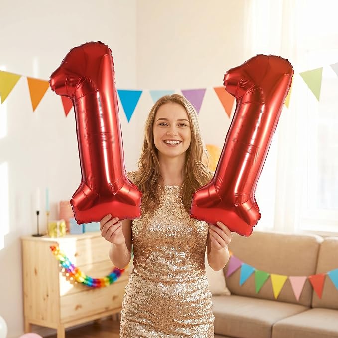 Number 11 Balloon Foil Mylar Balloons - Image 2