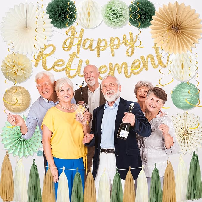 Roetyce Retirement Party Decorations Women Men, Sage Green Legend Has Retired - Image 6