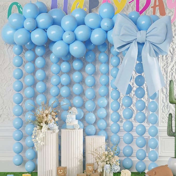 100 Pcs Link Balloon Quick Linking Latex Connected Balloons Linkable by Meanplan