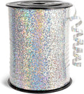 500 Yards Laser Silver Curling Ribbon, 1/5 Inch Wide Shining Metallic Ribbons by Unknown