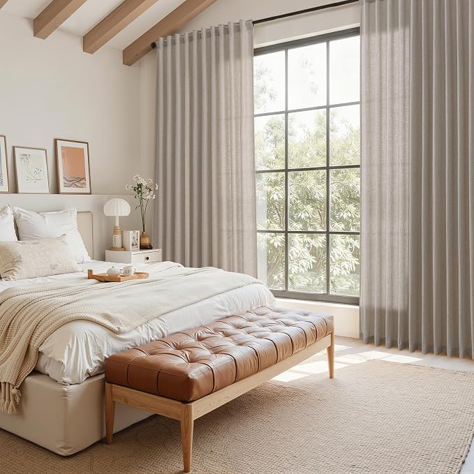 Stone Beige Curtains 63 Inch Length - Image 7