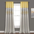 Lush Decor Night Sky Window Curtain Panel, Single 42"W x 84"L Yellow & Gray by LushDecor