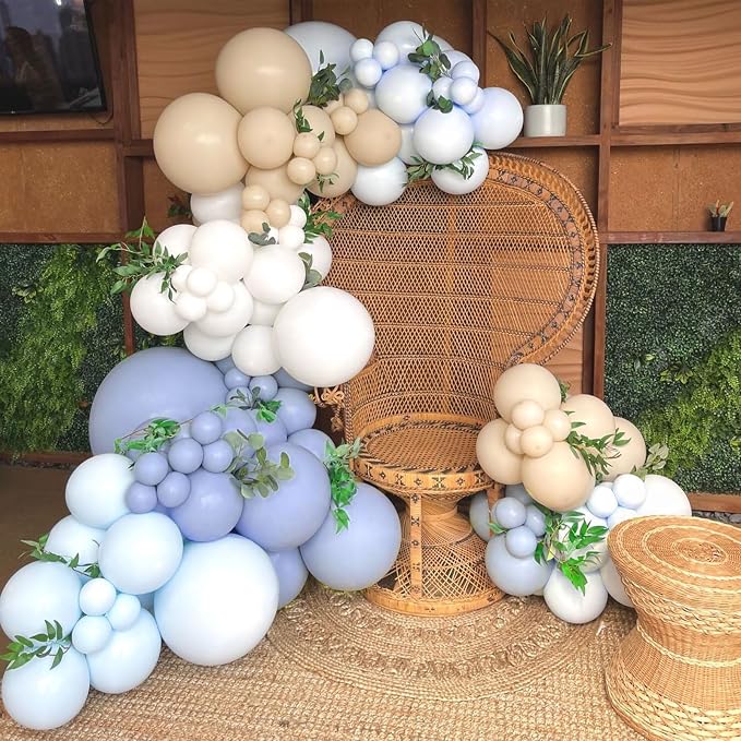110pcs Dusty Blue Balloons 12 Inch Latex Balloon - Image 5