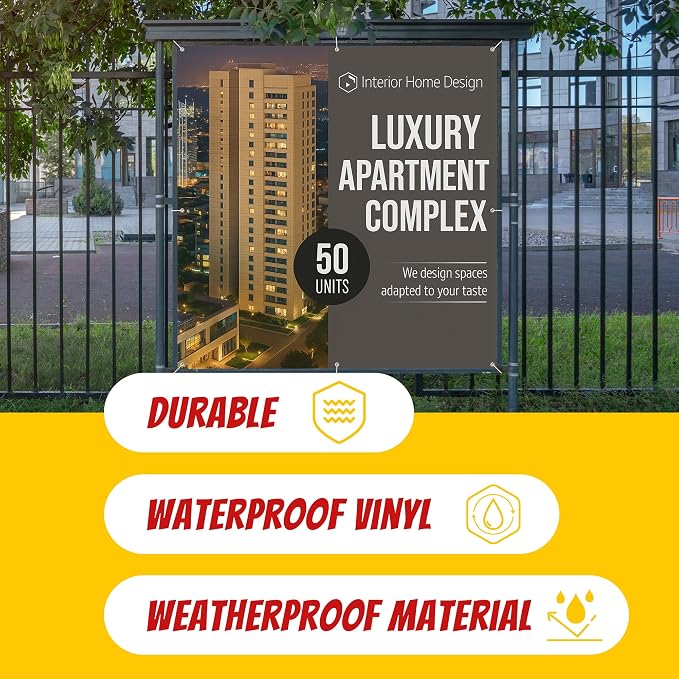 Custom Vinyl Banner with 150+ Sizes – Personalized Outdoor or Indoor Sign – Any - Image 4