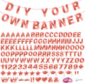 131 PCS Custom Banner DIY Letter Banners Personalized Banner | Make Your Own by Unknown