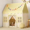 Kids Play Tent Indoor: Mat, Tassel Garland by Senodeer