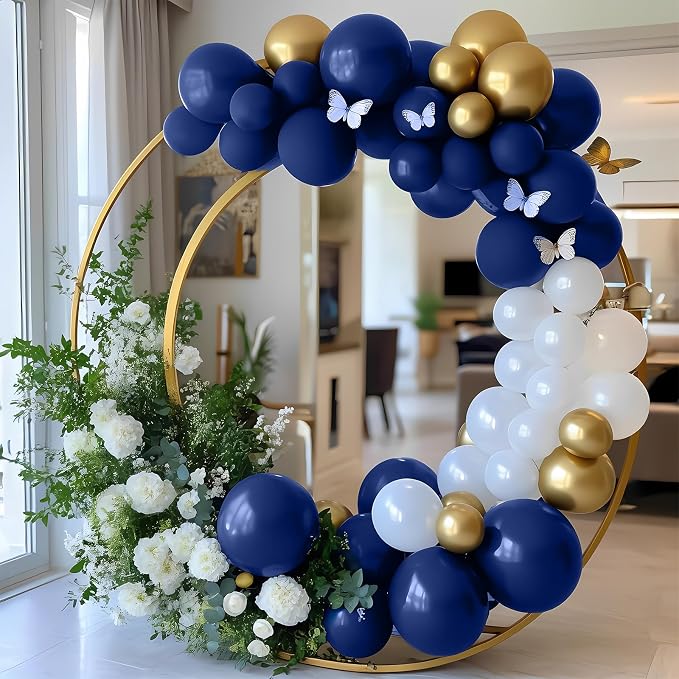 Navy Blue Balloons 100 Pack 12 Inch Dark Blue Thick Latex Party Balloons - Image 5