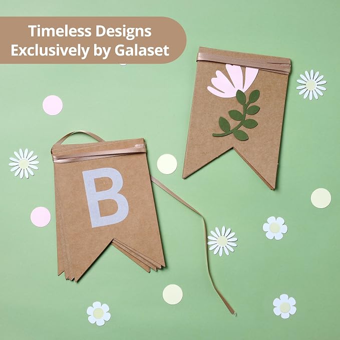 Wildflower Birthday Banner, Pre-Strung Floral Party Decorations - Image 7
