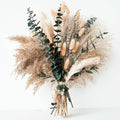 Green Pampas Grass Boho Bouquet – Exquisite Lavender and Eucalyptus Dried by Unknown
