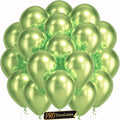 Pro Duralatex Metallic Green Extra-Thick Balloons 120 Pack 10 inch | Metallic by Bezente