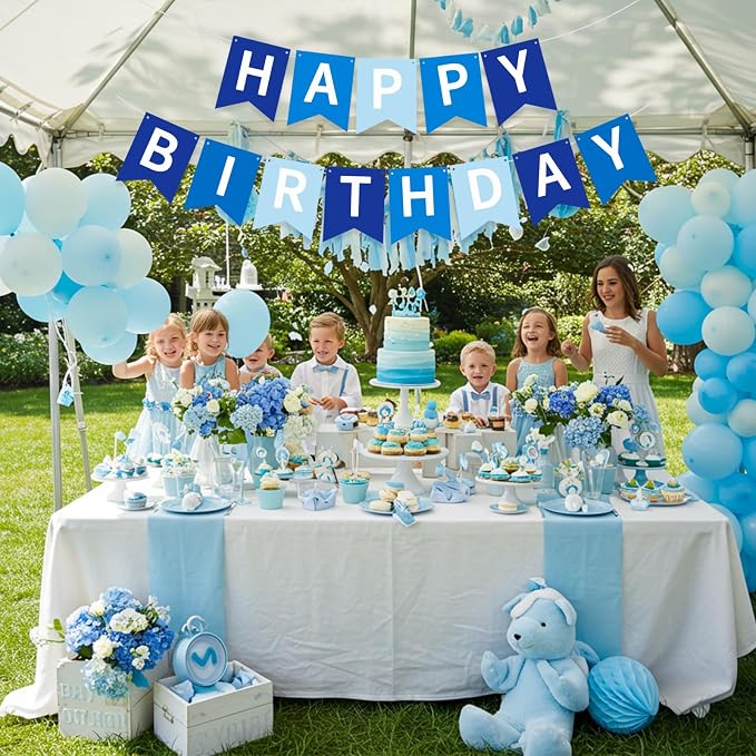 Happy Birthday Banner Pre-Strung Birthday Decorations Birthday Party Backdrop - Image 4