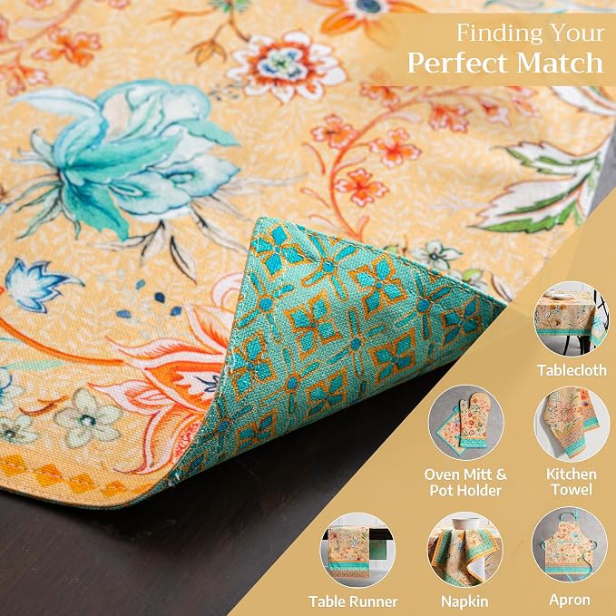 Maison d' Hermine Placemats Set of 4 Reusable 100% Cotton | Cloth Place Mats - Image 6